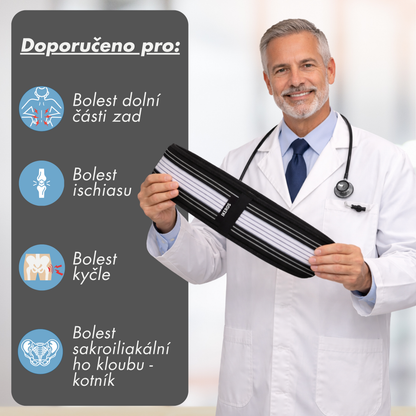 Ortopedický pás IKEROS™ Trpíte ischiasem nebo bolestmi zad?